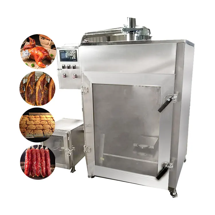 Electric 220V Spit Roaster Bbq Grill Smoker 8+1 Tracks Vertical Outdoor Heating Sausage Meat Fish Poultry Smokehouse