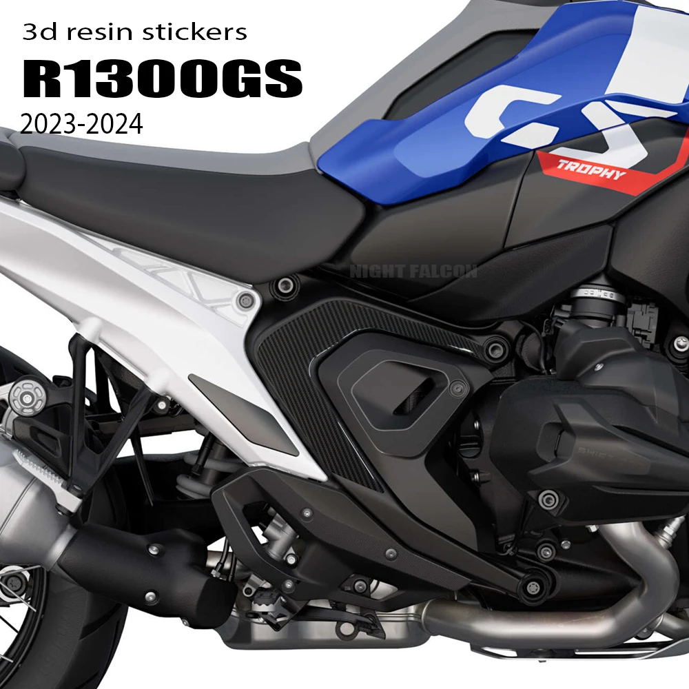 

Motorcycle Frame Area Side Protection 3D Gel Epoxy resin Sticker For BMW GS 1300 R1300GS 2023 2024 R 1300 GS Accessories