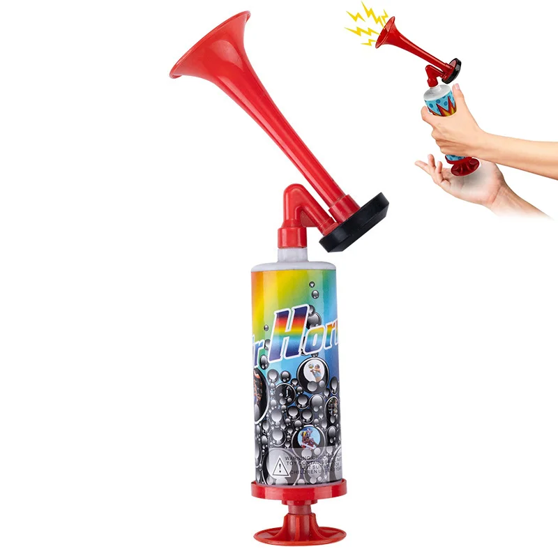 Loud Air Horn, Mini Air Horn Noisemakers Toys Handheld Pump Air Horn Loud Safety Horn For Sporting Events, Birthday Party
