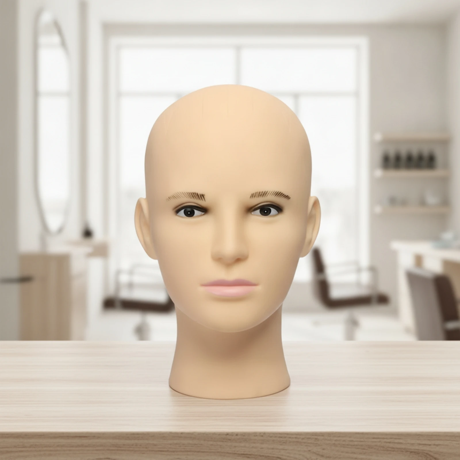 Bald Male Mannequin Head Realistic Male Mannequin Head Professional Smooth for Salons