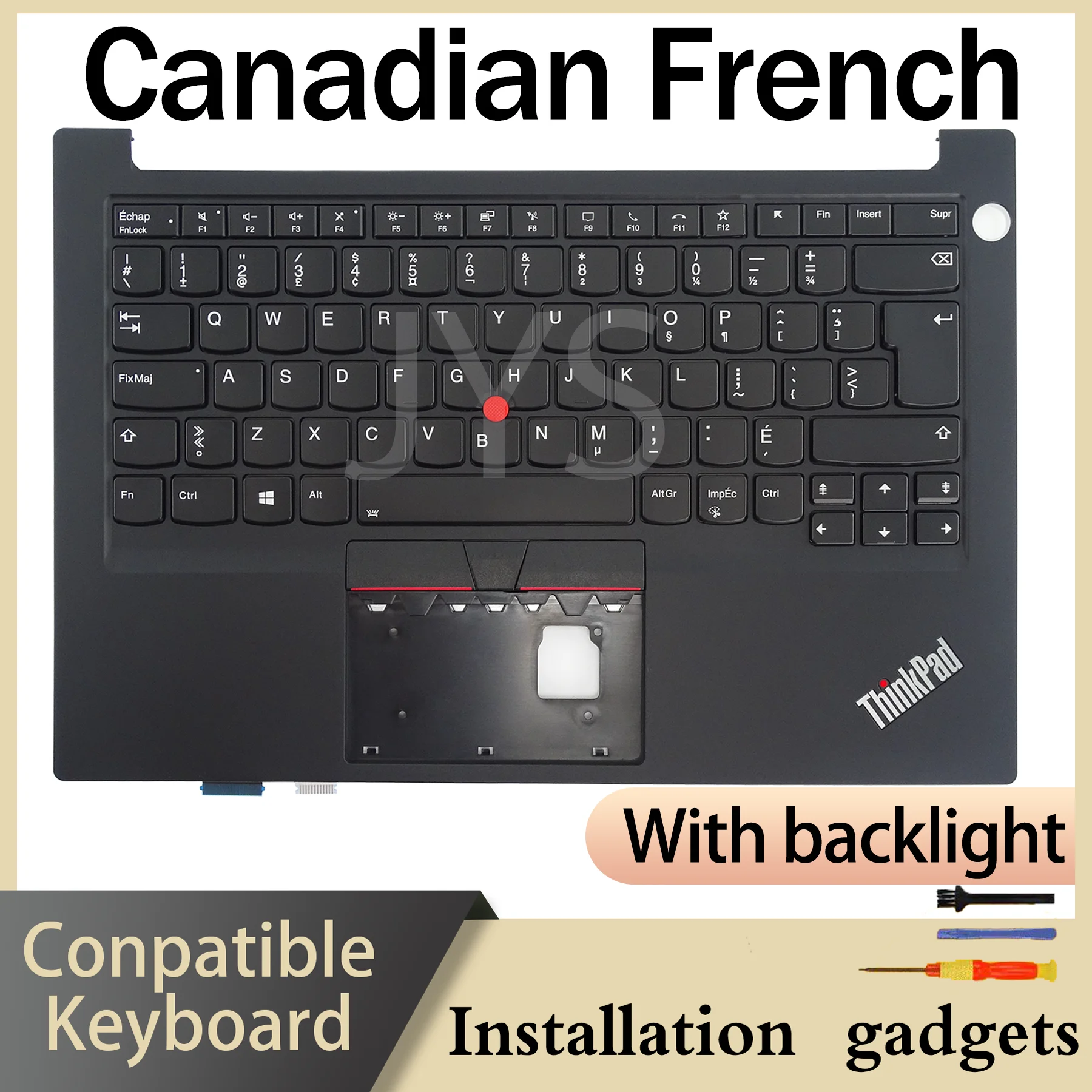 Slovenia Turkish Belgian Brazil Czechoslovak Dansk Nordic for Lenovo ThinkPad E14 Gen2 C-Cover Laptop Keyboard with Backlight