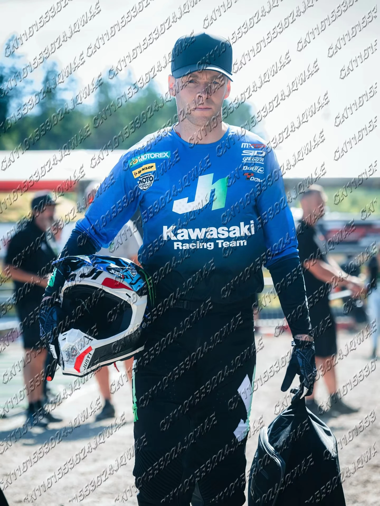 # 3 رومين فبراير 25/26 جديد كاواساكي بطولة الدراجات النارية جيرسي الرجال موتوكروس ركوب البدلة المتضخم تنفس سترة رياضية علوية ﻿