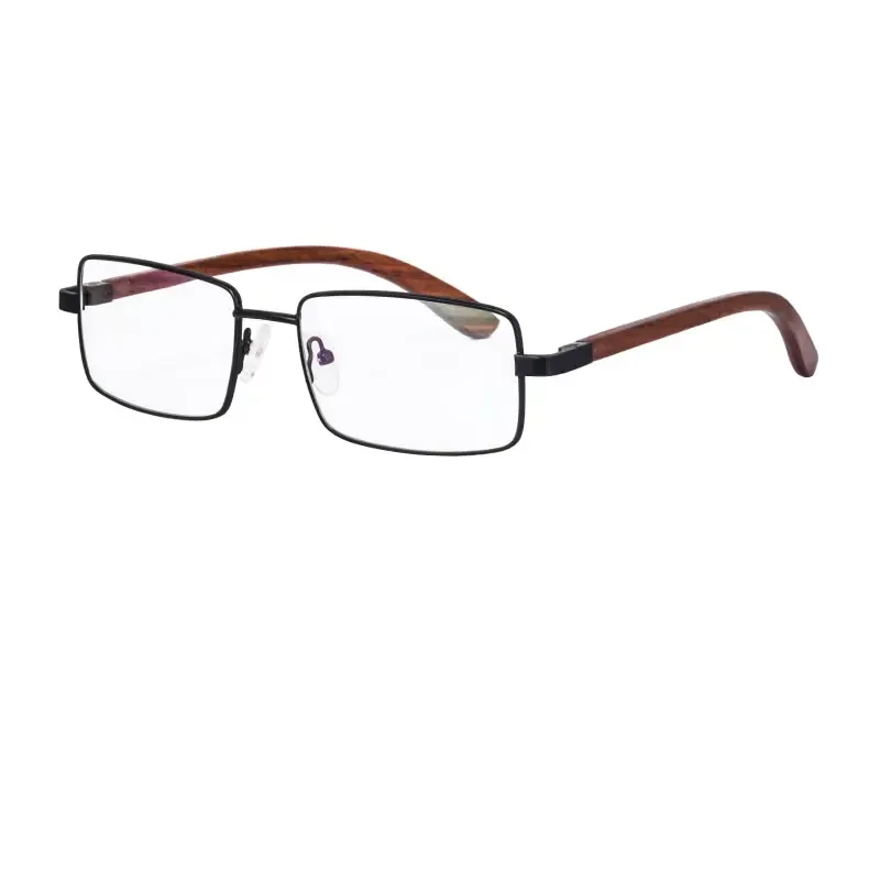 

SHINU prescription glasses men myopia degree glasses wooden eyeglasses metal frame for man bluelight shortsighted glasses men