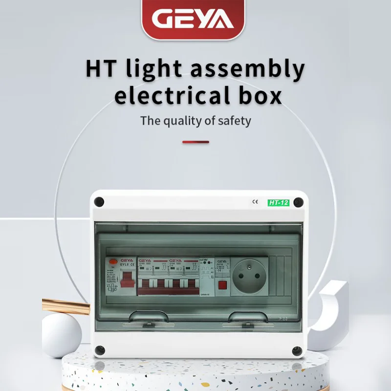 

GEYA HT-5/8/12/15/18 Waterproof Distribution Box Junction Box Outdoor Rainproof Air Open Strong Electrical Wiring Box
