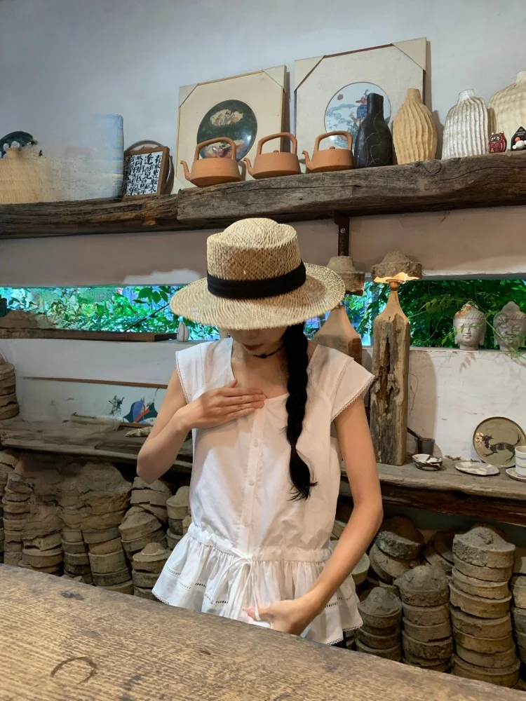 

Jinputi Women's White Ruffle irt ort Sve Overhead Design Sensation Slim Fit Spring Summer Cotton Ne Top