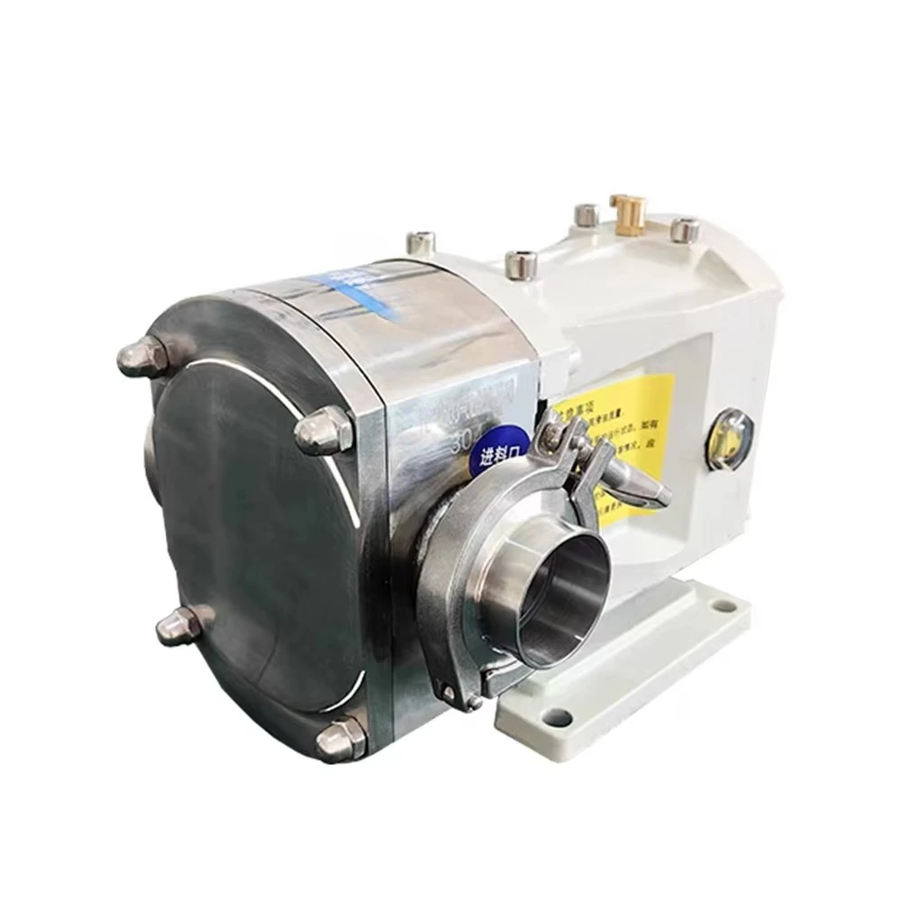 

High Viscosity Sanitary Rotor Lobe Pump Head Sugar Syrup Fluid Transfer Pumps Positive Displacement Rotor Gear Pump Head