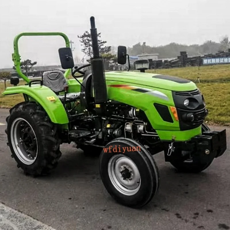 Tractor agrícola multiusos de 4 cilindros, equipo pequeño de cuatro ruedas, 60H, 4WD, Chino