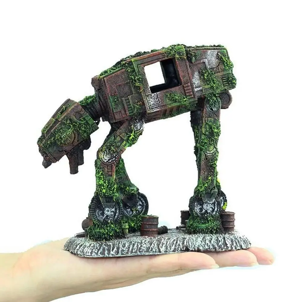 Resin Autobot Robot Dog Shape Decorations Micro-landscape Eco-friendly Robot Dog Aquarium Tank High Imitation
