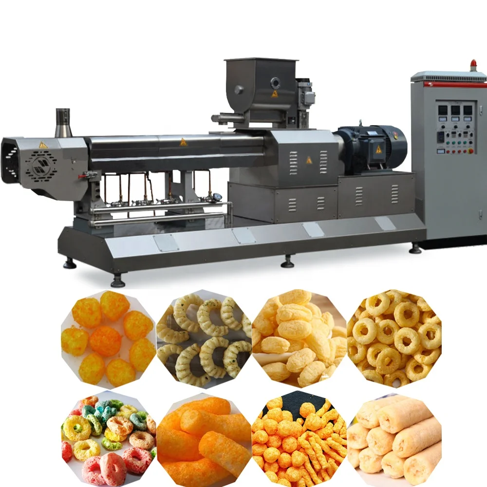 Automatic Industrial Puffed Corn Snack Machine Food Processing Machinery