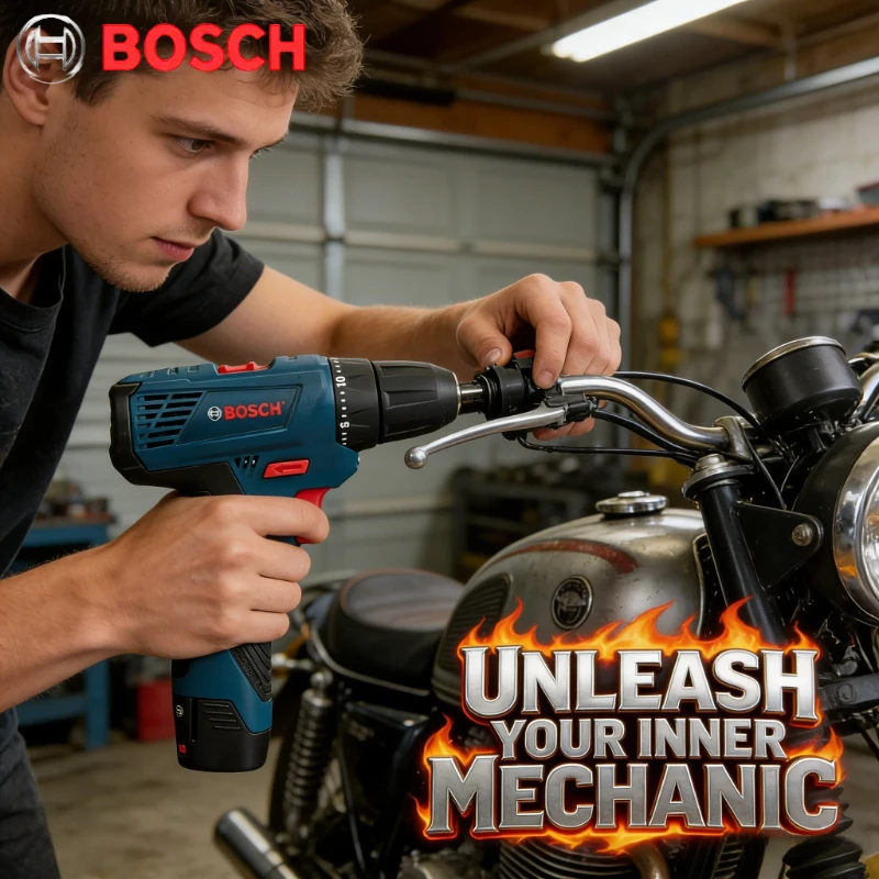 BOSCH GSR120 Household Cordless Screwdriver Drill Wear-resistant Body Multi-scene Wood Metal Drilling Hand Tool