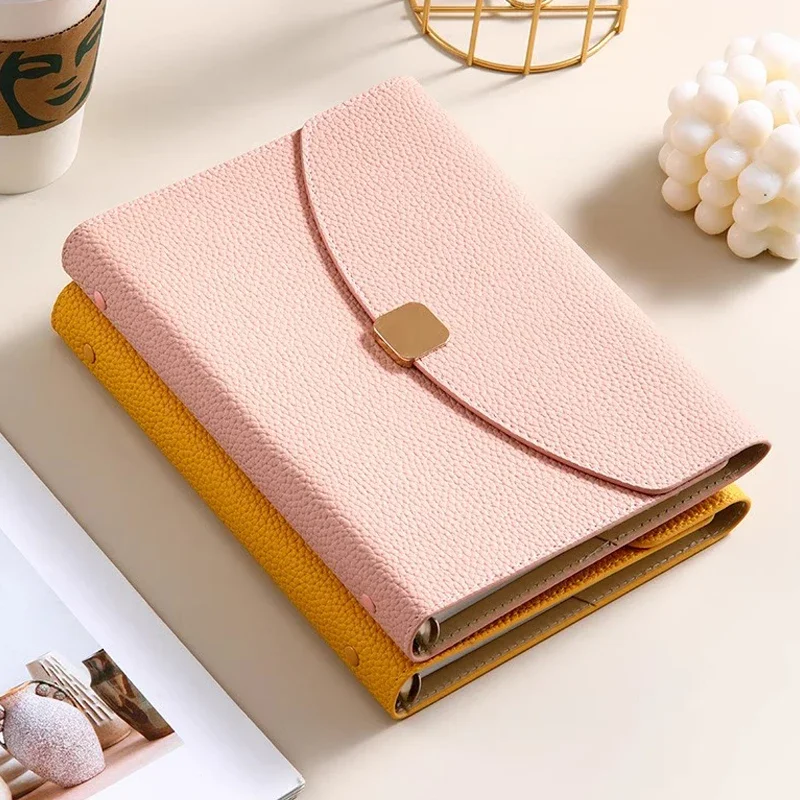 Linie Notebook sparen Rechnung Veranstalter a6 pu Lederbezug Budget Binder Lose blatt Binder Zubehör