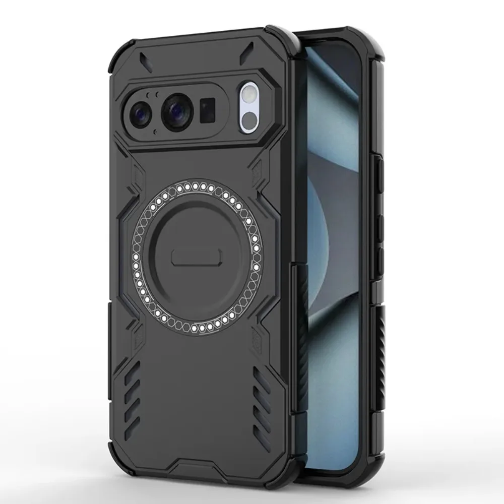Hohe Qualität Rüstung Magnetische Lade PC Telefon Fall Für Google Pixel 10 10 Pro Airbag Anti-drop Wärmeableitung Schutz abdeckung