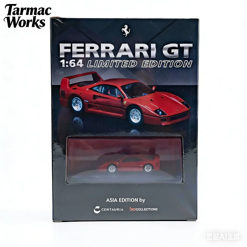 tw-1-64-フェラーリ-f40-1987-中国版ダイキャスト合金車モデル、男の子向けおもちゃ、子供向けコレクションおよび装飾品。
