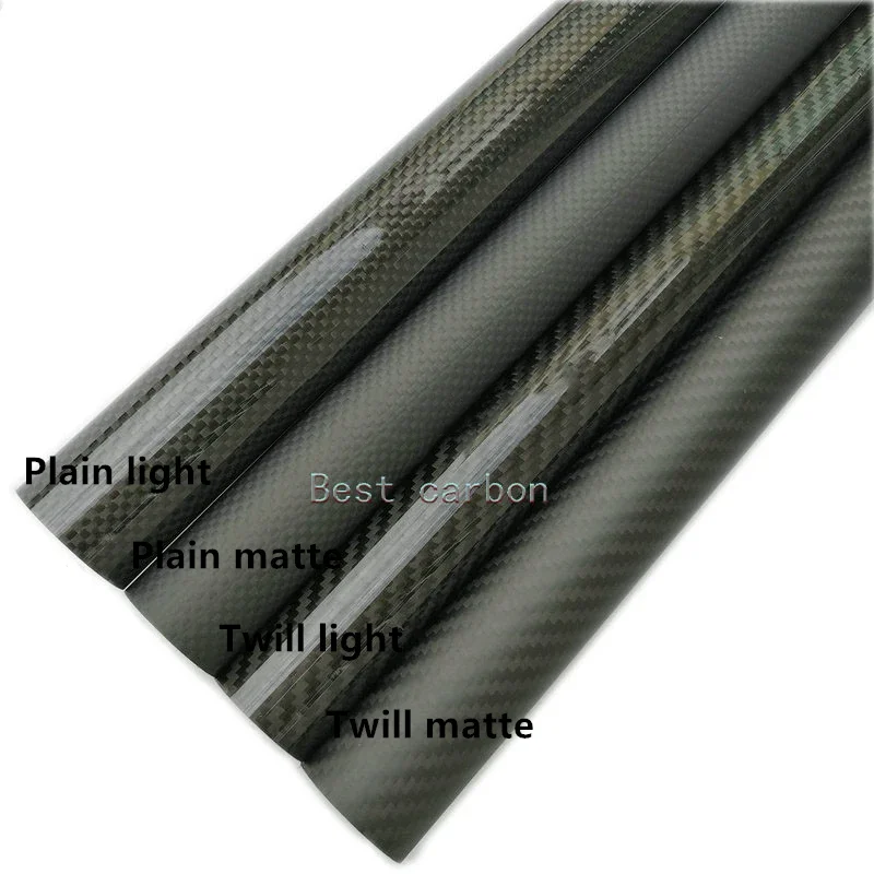 2pcs Diameter 35mm Length 500mm Carbon Fiber Tube High Composite Hardness Material 3K Twill Matte For Plant Protection Aircraft