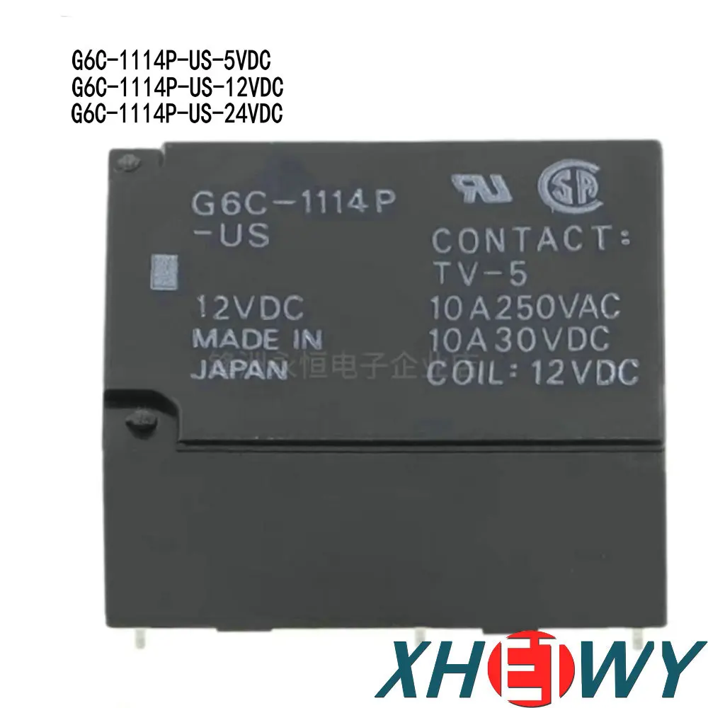 G6C-1114P-US-5VDC 12VDC 24VDC 10A 4-pin relay G6C-1114P-US-12VDC G6C-1114P-US-24VDC G6C-1114P