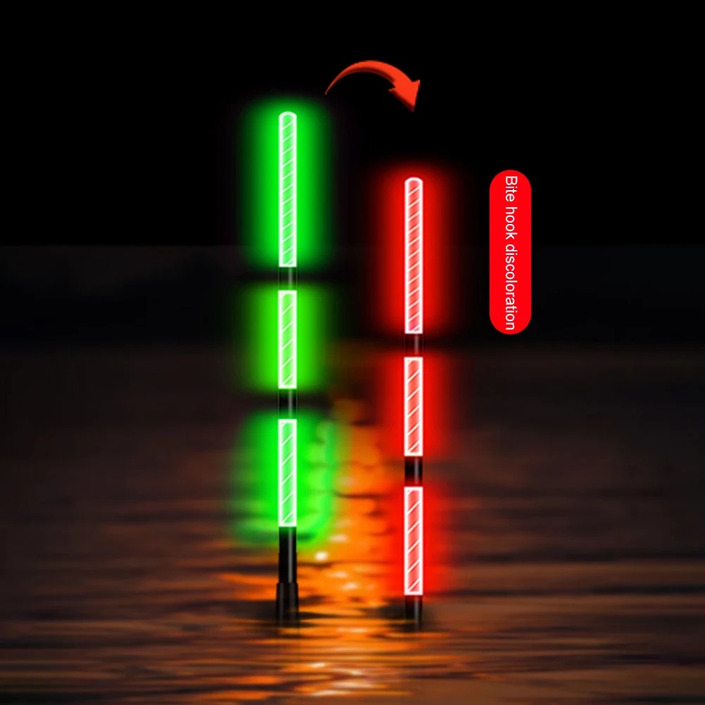 Electronic Smart Fishing Floats Fish Bite Reminder Alarm Luminous Float Bobbers LED Gravity Sensing Color Change Electronic Buoy