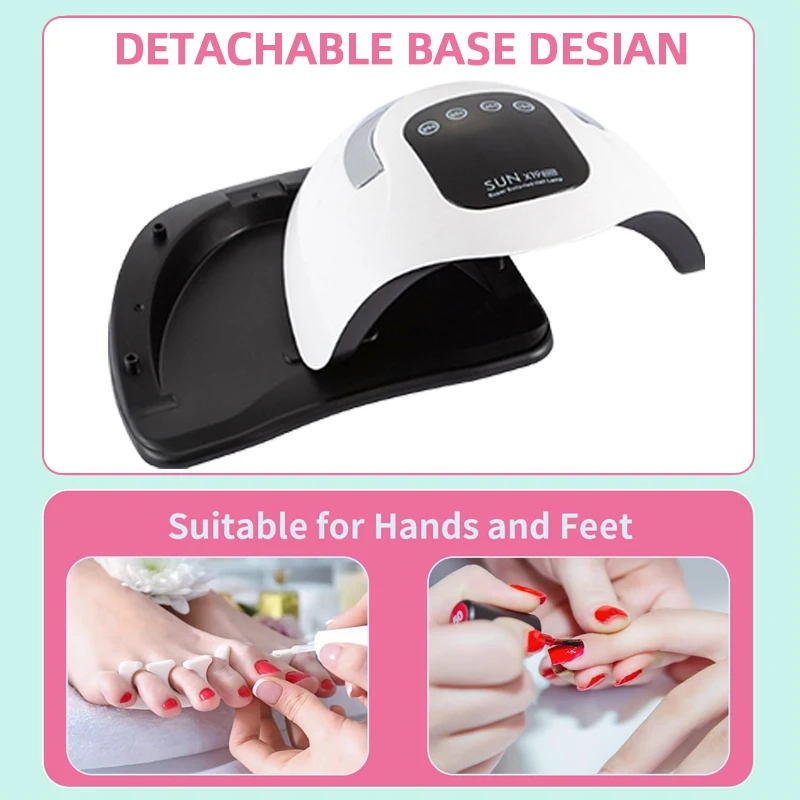 320W Professional Nail Dryer For Manicure Powerful UV Gel Nail Lamp 72 LEDS UV Gel Varnish With LCD Display Nail Salon Equipment