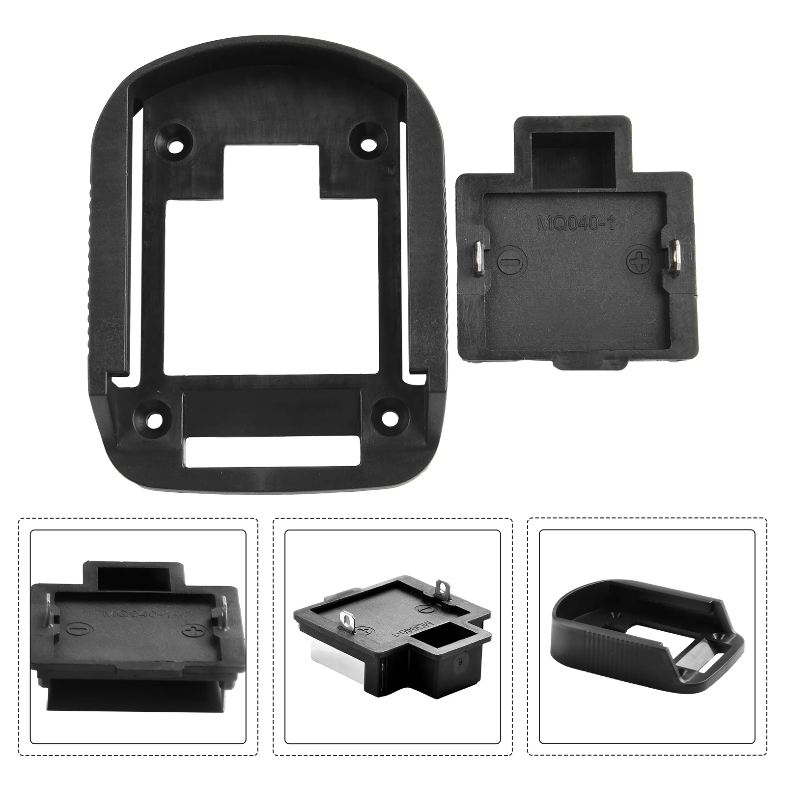 

For Maki-ta Lithium Battery Connector Holder Battery Adaptor RC Toys Robotics Power Socket Replacement Two Prongs