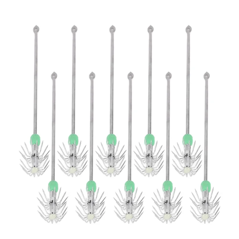 hamecons-a-double-couche-en-acier-inoxydable-10-pieces-manche-long-leurres-de-peche-lumineux-17cm-67-pouces