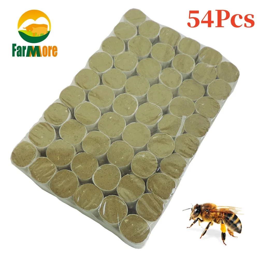 Bee Smoke Flare Herb Smoke Wormwood Smoker Non-Toxic Dedicated Herbal Fumigating Bee Hive Beekeeping Apiculture 54Pcs/Bag