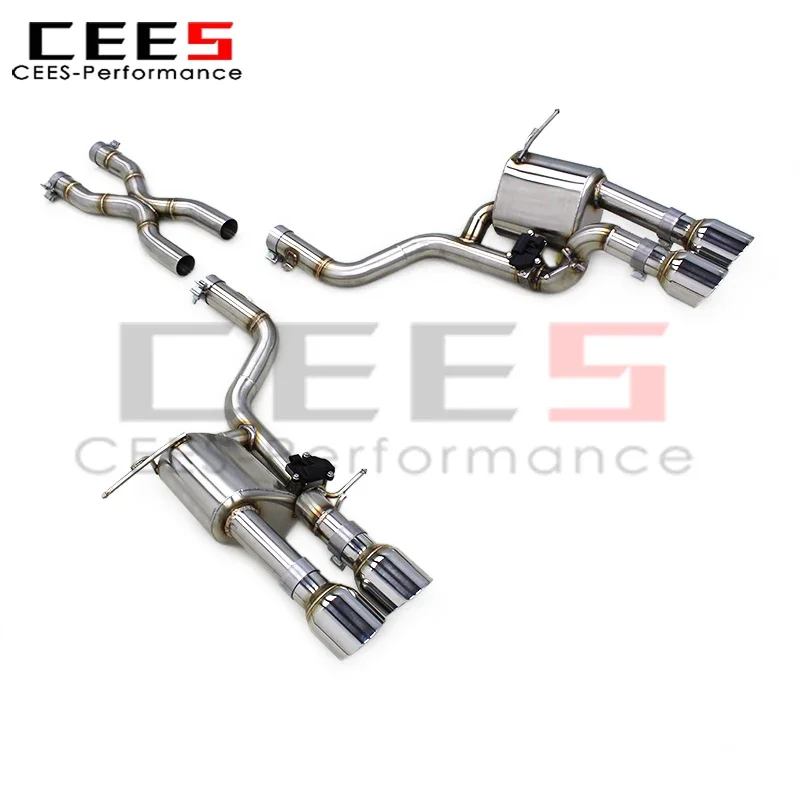 

cees Axle Back Exhaust for Maserati Quattroporte 4.2L 2004+ Stainless Steel X Pipes Muffler Escape Catback Exhaust System