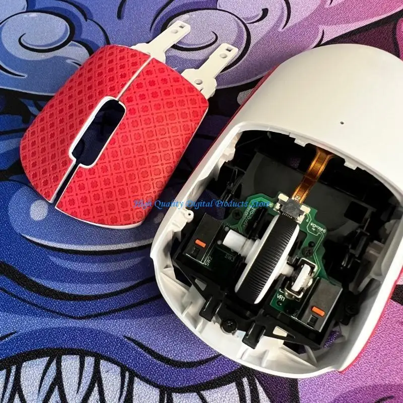 

U2JE 4Pcs Mouse Microswitch Red Dot Mouse Micro Switch D2FC-F-K 60M 0.74N 3Pins