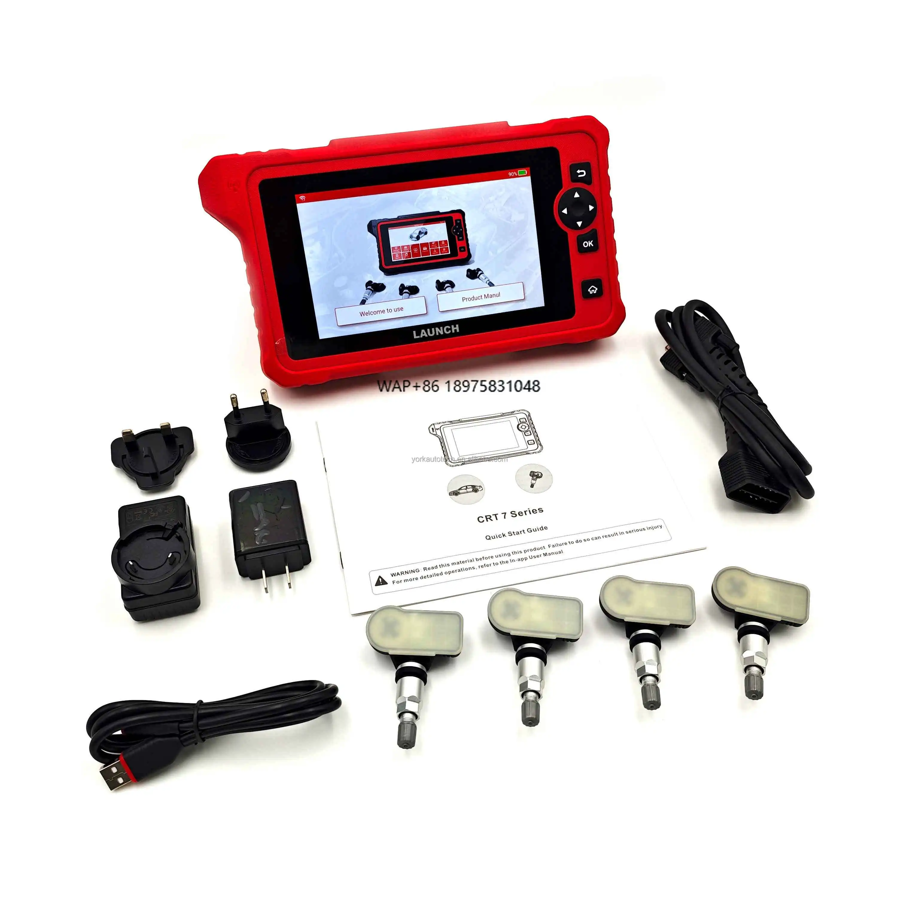 

CRT7011X Professional TPMS Diagnostic Tool CRP909X CRP909E Scanner Plus CRT5011E With 4PCS Tire Sensors for Free