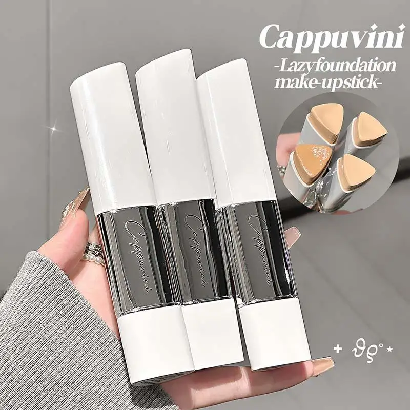 Cappuvini 2-in-1 Natural Foundation Stick Lightweight Moisturizing Brightening Concealer Foundation Cream For All Skin Types - view 5