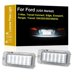 LED License Number Plate Light Assembly For Ford C-Max Transit Connect Edge Ecosport Ranger Transit 150/250/350/350/350HD