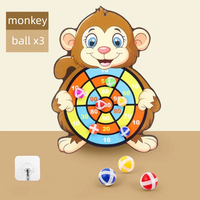 Educatieve spellen Dartbord Babyspeelgoed Stickey Ball Dart Binnensport Kind Montessori-spellen voor kinderen van 3 tot 7 jaar