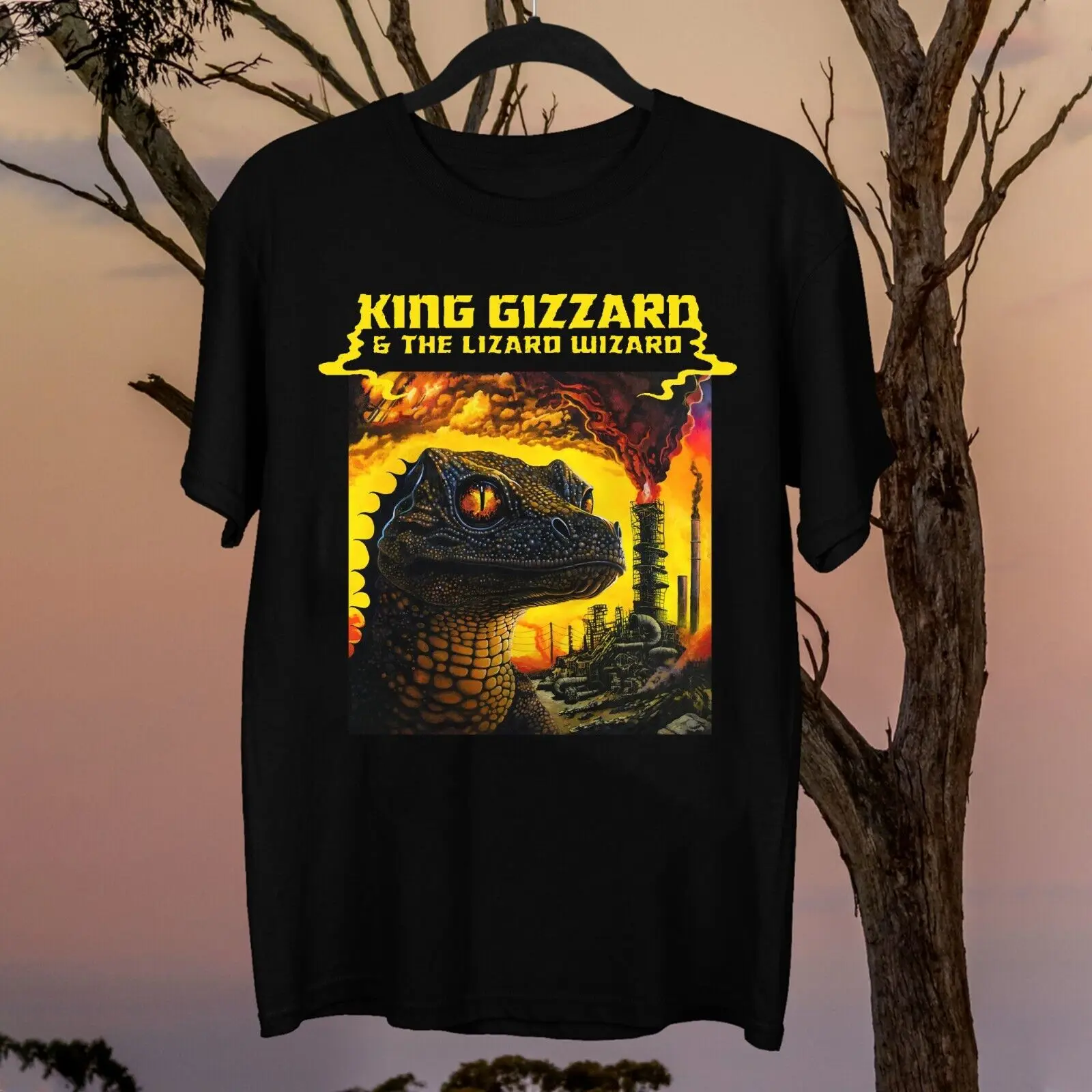 Rare King Gizzard & the Lizard Wizard Album Short Sleeve Men S-5XL Shirt 1D618 long sleeves