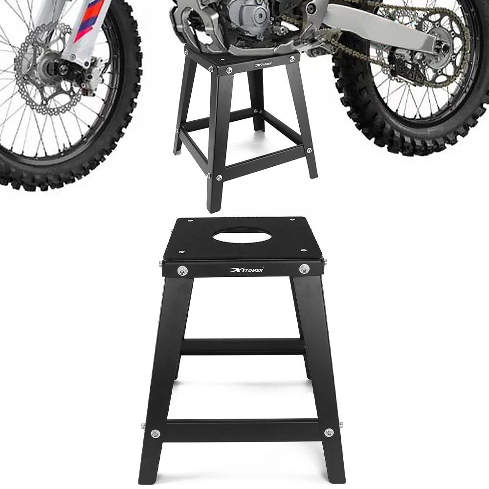 

Motorcycle Box Stand Universal Detachable Powder Coated non Slip Off Road Steel Heavy Duty Dirtbike Maintenance Dirt Bike Stand