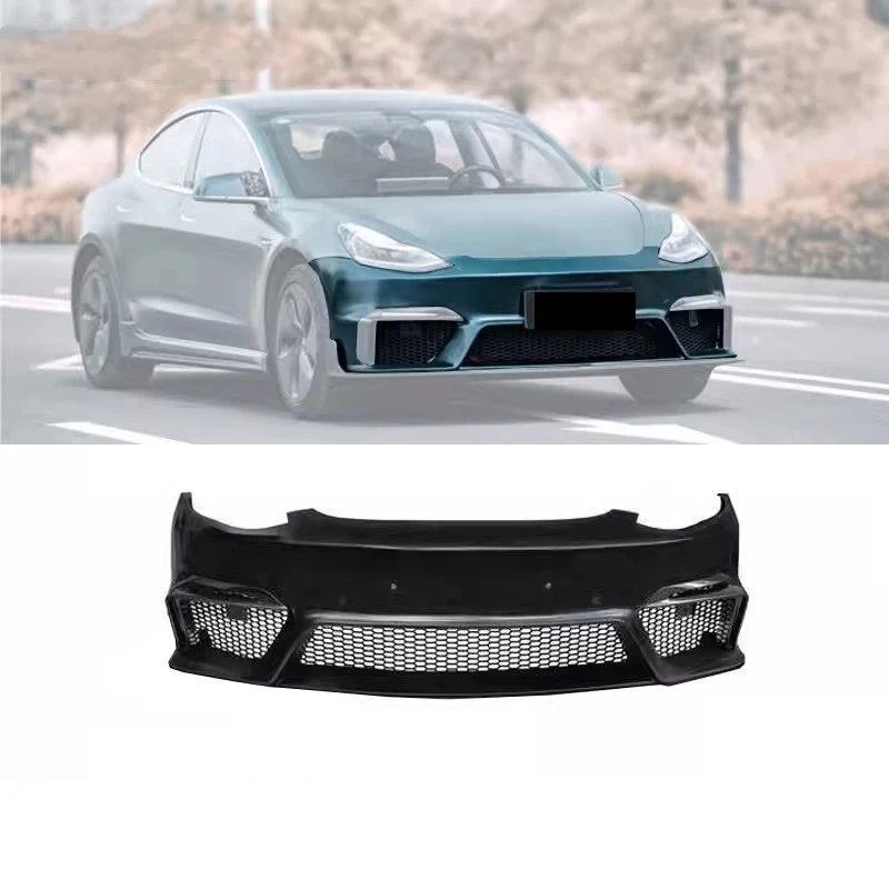 Cabron Fiber Front Rear Bumper Front Rear Lip Side Skirt Assembly For Tesla Model 3 2019 2020 2021 modified Auto Accessories