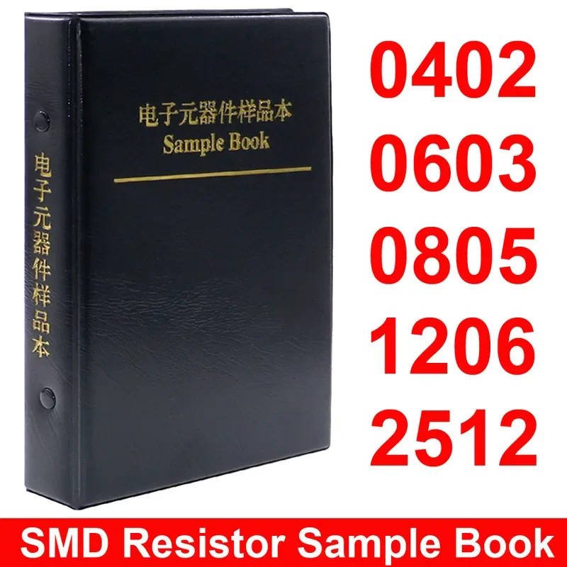 0402 0603 0805 1206 2512 SMD SMT Chip Resistor Assort Kit 0R-20M Smd DIY Sample Book