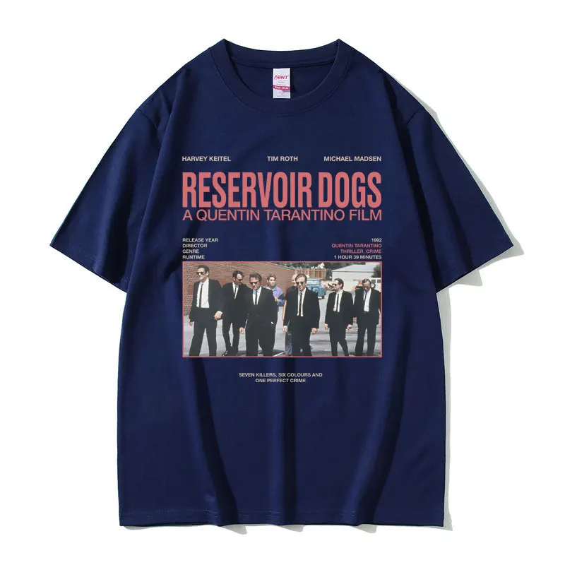 Famous Director Quentin Tarantino Movie Reservoir Dogs Graphic Print Tshirt Men Women Classic 90s Vintage Crime Thriller T-shirt