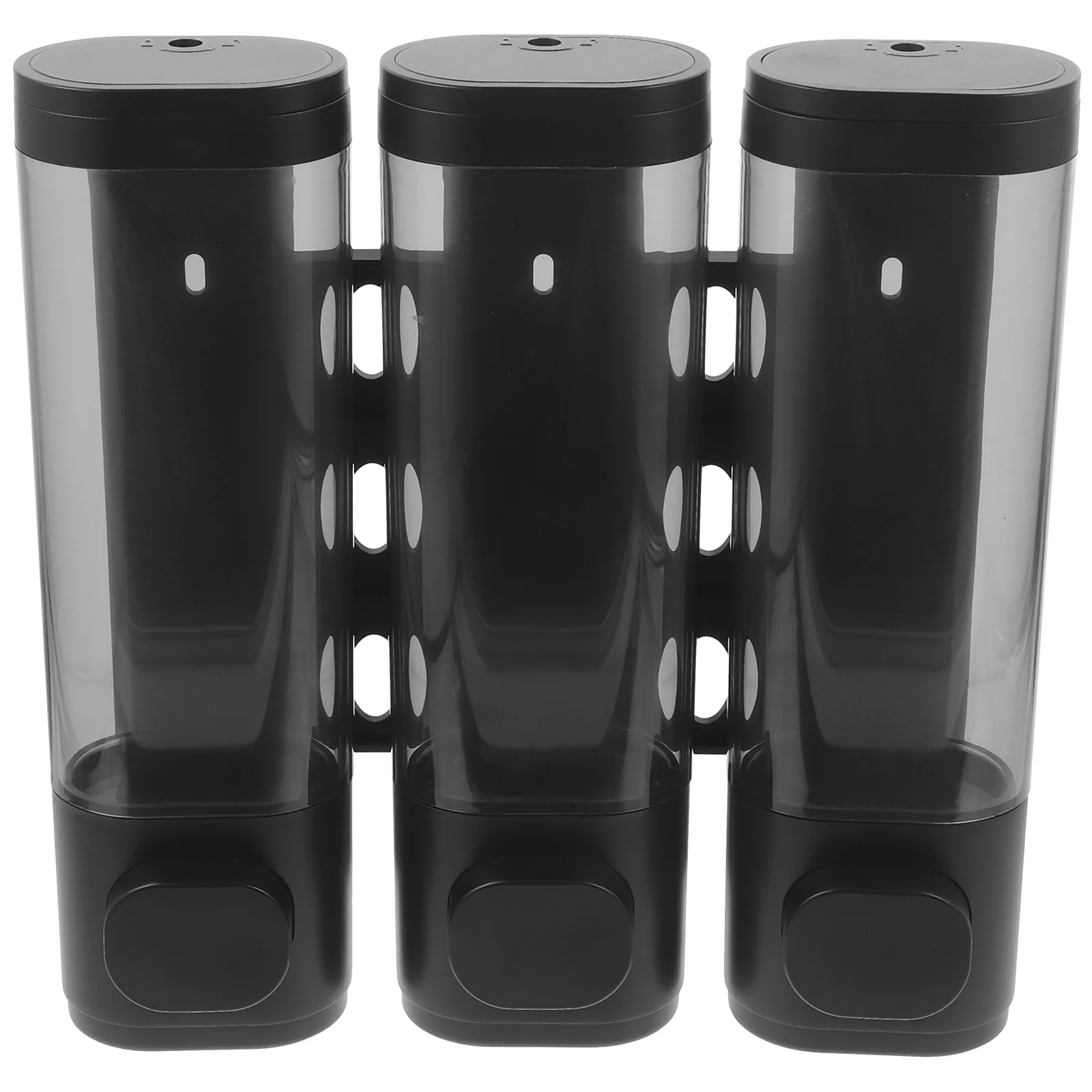 

Wall Mounted Soap Dispenser Shampoo Anticaida for Bathroom Wall-mounted Black Abs Shower