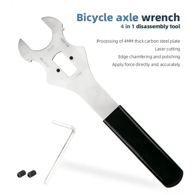Bottom Bracket Install Removal Tool Square Hole BB Wrench 36MM 44MM 48MM Wrench Bicycle Nut Screw Steel Spanner