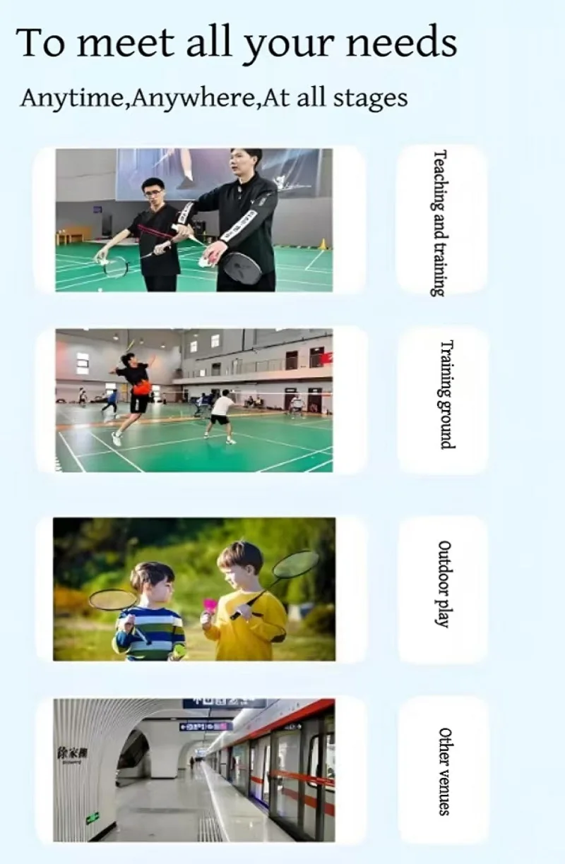 Kostenlose einstellbare Kraft Pfund Badminton Swing Trainer Power Whip Auxiliary Trainer Single Smash Correction Action – Detail 9