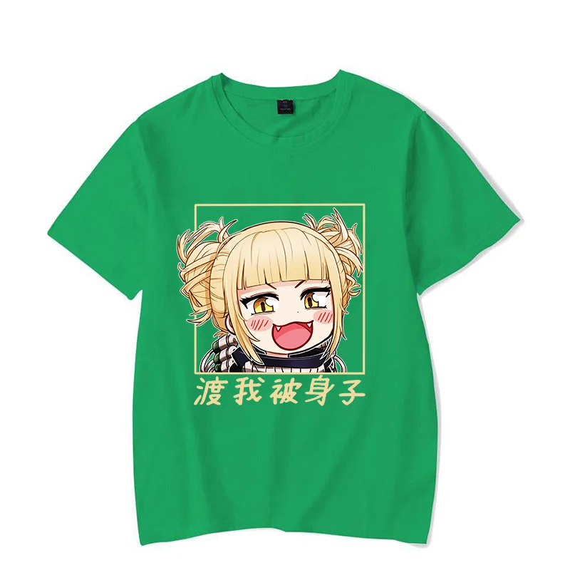 Camisetas con estampado de Himiko Toga para mujer, remera de Anime Harajuku, Tops informales de manga corta con cuello redondo