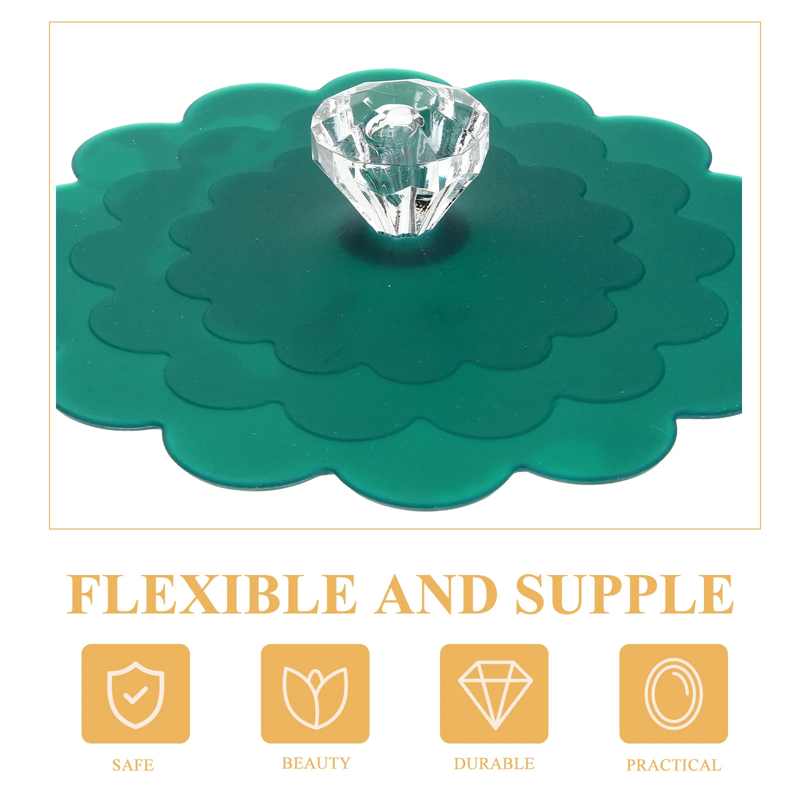 

Lace Silicone Cup Lid Mug Cover Reusable Decorative Drink Lid Spill Proof Glass Safe Kids Gift Birthday Christmas Cup