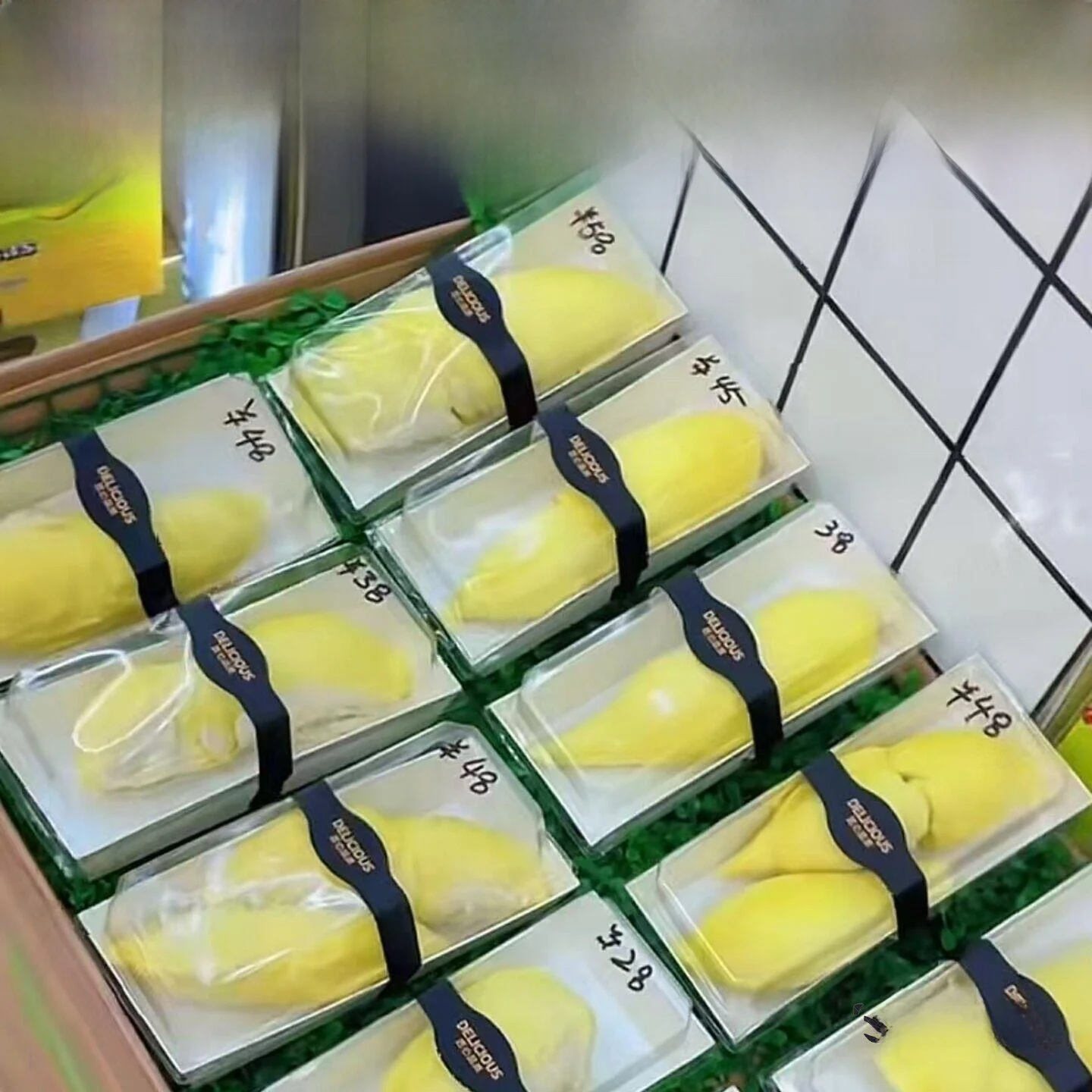 

Commercial Grade Durian Meat Packaging Box Transparent Cover Fruit Shop Fruit Cutting Package Box Kitchen Baking DIY Utensils
