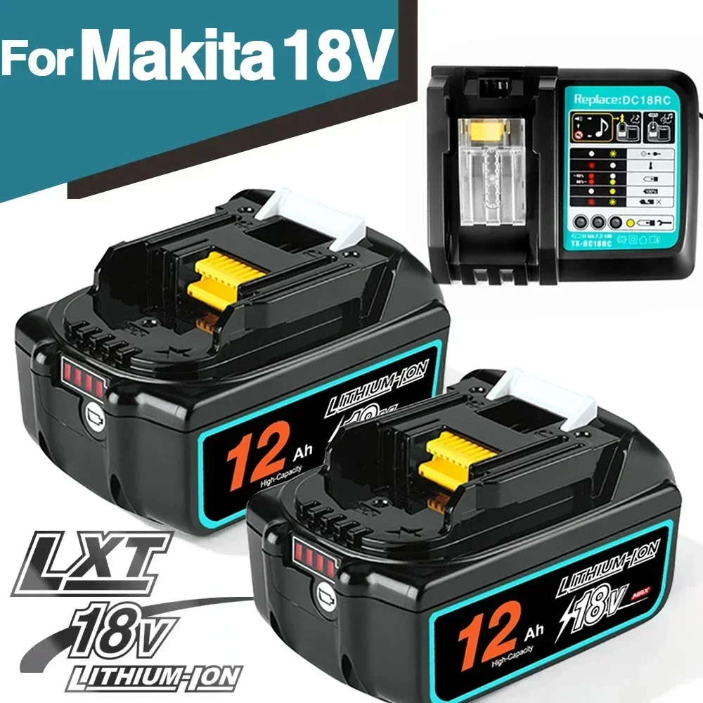 

Official Original for Makita 18v 12.0Ah battery BL1850b BL1850 BL1860 BL1860 BL1830 BL1815 BL1840 LXT400 tools drill