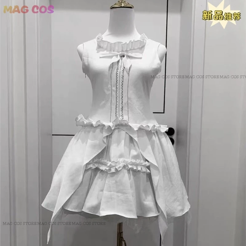 Game Wonderful Everyday Cosplay Takashima Zakuro Cosplay Costume White Dress Skirt School Uniform Women Halloween Roleplay Suit