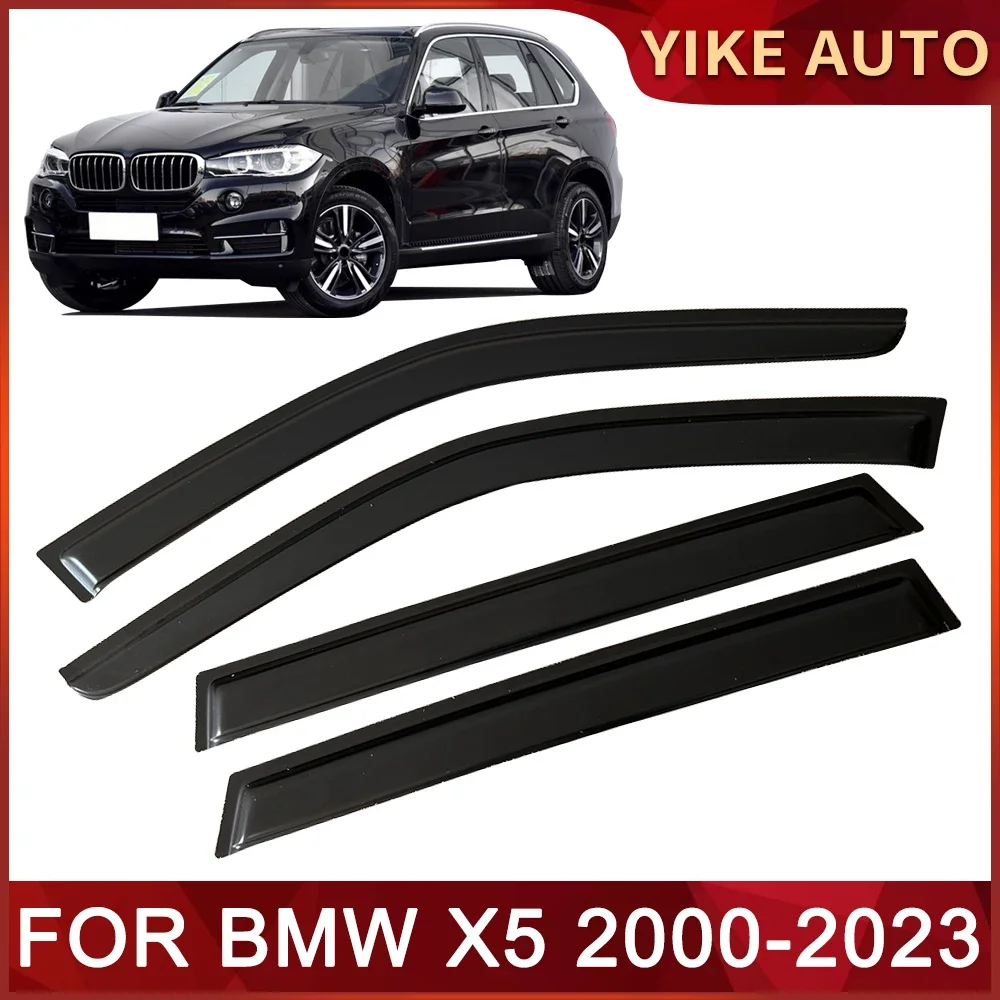 Window Visor for BMW X5 E53 E70 F15 G05 2000-2023 Door Visor Wind Sun Rain Guards Side Window Wind Deflectors Auto Parts