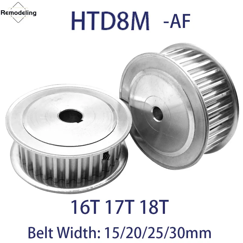 

1Pcs HTD 8M AF Timing Pulley 16T 17T 18T Teeth Bore 8mm - 20mm Belt Width 15/20/25/30mm 8M Transmission Belt Pulley