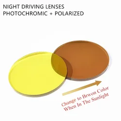 1.49/1.56/1.61 Index Night Driving Lenses Polarized Photochromic Lenses Prescription Sunglasses Lenses Fishing Skiing Lenses