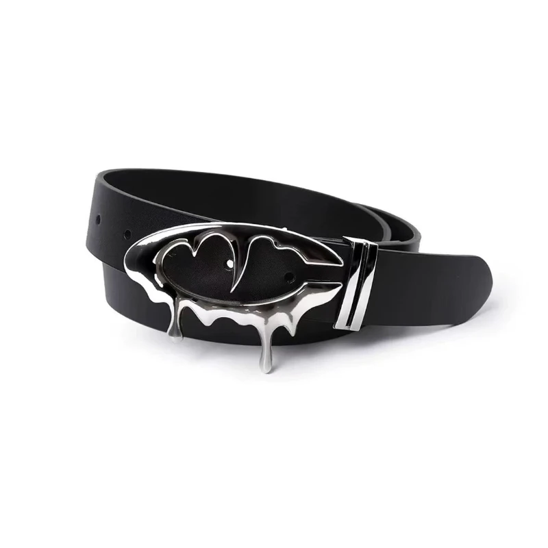 

2026 модные ремни унисекс из искусственной кожи, корейский модный креативный узор, повседневная одежда, ремень Y2K, пояс для девочек, джинсы, корсет в стиле панк, готический