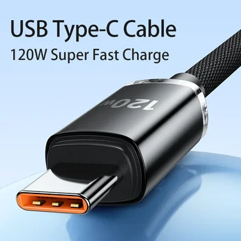 Câble de chargeur Super rapide PD Type C 120W, câbles USB C, chargeur de téléphone pour Samsung Xiaomi Huawei