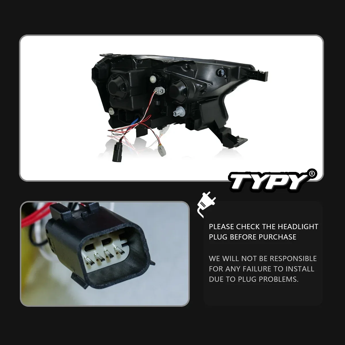 

TYPY New LED Head Lamp Upgrade Modified For Ford Ranger Headlight 2015-2021 Headlight Dynamic Signal Head Lamp Auto Accessories