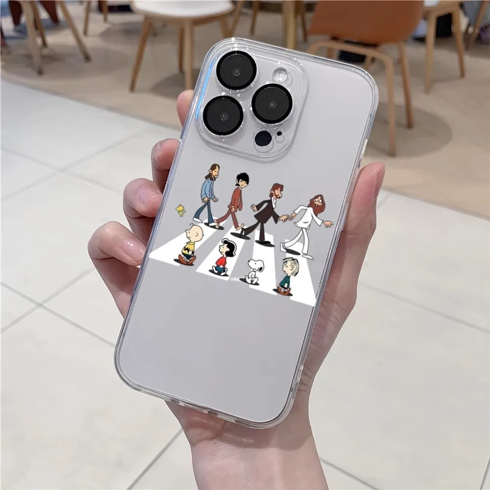 Cute Snoopys Phone Case For TECNO CAMON 30 20 POVA 6 5 SPARK 10 Infinix Smart 8 7 Note Hot 40 30i 20i Pro 5G Transparent Cover